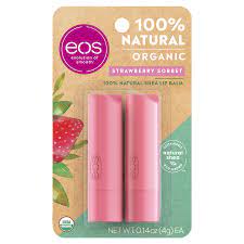 eos organic strawberry sorbet stick lip