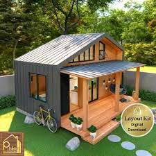 Cute Tiny House Plan With Loft Bedroom