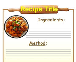 Excel Recipe Card Template Askaboutsports Info