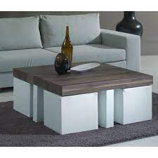 Coffee Table With Stools Underneath