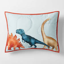 dinosaur kids pillow sham