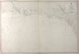 British New Guinea South Coast Aird River Admiralty Sea Chart 1880 Old Map