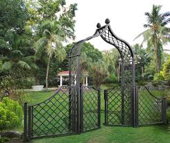 stunning metal garden arches with gate
