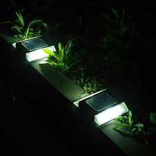 2019 Solar Led Light Outdoor Solar Deck Lights 2 Led Road Driveway Light Stainless Steel Path Stairs Step Ground Lamp Garden Solar Lamps Aliexpress