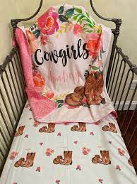 Girl Crib Bedding Cowgirl Baby Blanket