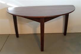 Demilune Table From Salvaged Wood