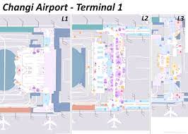 changi airport terminal 1 map singapore