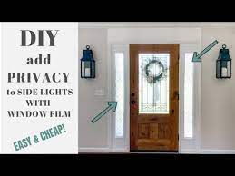 Diy Window For Front Door Privacy