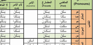 Arabic Verbs 0048 Sakana To Reside Active Voice Past Present And Imperative