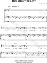 Print And Download How Great Thou Art Sheet Music By Carrie