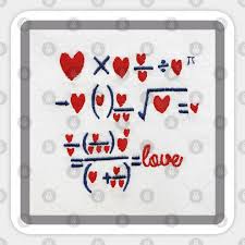 Love Equation Sticker Teepublic