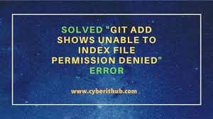 to index file permission denied error