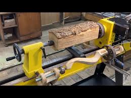 diy wood lathe upgraded version it s