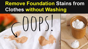 how to remove old foundation stains