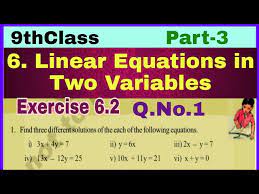 Two Variables Exercise 6 2
