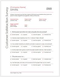15 Survey Form Templates For Ms Word Document Templates