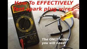 How To Test Spark Plug Wires - YouTube