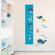 Details About Personalised Cute Ocean Sea Animals Height Growth Chart 8 Vinyl Wall Stickers