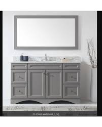 Find nickel bathroom shelf from alibaba.com to significantly redecorate your decor. Discover Deals On Kauffman 59 1 Single Bathroom Vanity Set With White Marble And Mirror Alcott Hill Faucet Finish Brushed Nickel Base Finish Gray Sink Shape Squar