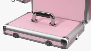 unfolded yaheetech makeup case pink 3d