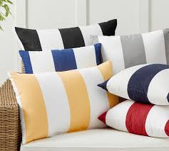 Awning Striped Outdoor Throw Pillow