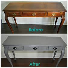 Diy Spray Painted Console Table How To