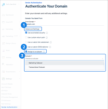 how to set up domain authentication