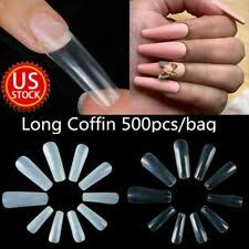 5 you might need a professional to apply them for you. 500pcs False Nails Coffin Short Fake Acrylic Tips Full Cover Artificial 10 Size For Sale Online Ebay