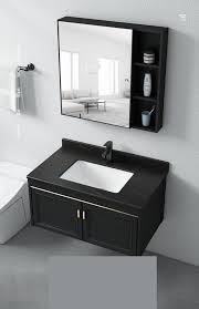 bathroom vanity mirror and cabinet