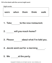 Writing Practice For Junior High Students Filling Blanks