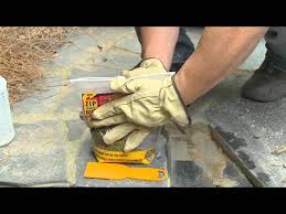How To Repair Broken Flagstone Steps Or