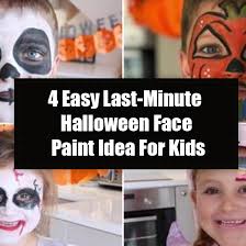 halloween face paint idea for kids