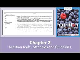 chapter 2 nutrition tools standards