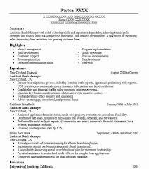 Assistant Bank Manager Resume Sample Banking Resumes