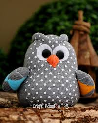 sock owl stuffed free sewing