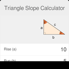 Triangle Slope Calculator