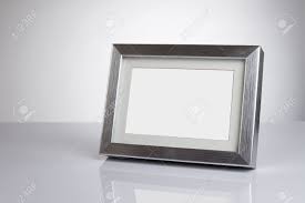 Find great deals on ebay for desk picture frames. Blank Silver Picture Frame At The Desk With Clipping Path Stock Photo Picture And Royalty Free Image Image 11856856