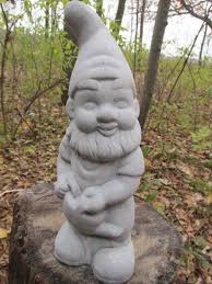 12 Tall Cement Gnome Elf With Water Can
