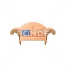 Creamy Retro Sofa In Baroque Style With