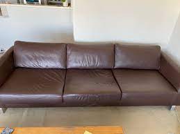 leather lounge suite extra long 3