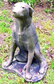 Labrador Dog Stone Ornament Garden