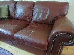 leather sofa is ruined needs to be
