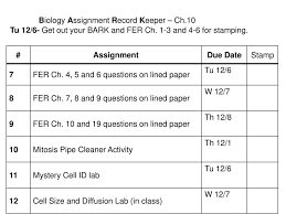 biology assignment record keeper ch ppt 9 biology assignment