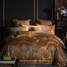 Luxury Bedding Set Queen King Golden