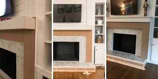 Diy Fireplace Mantel And Surround