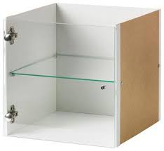 Expedit Insert With Glass Door White