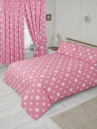 white star pink bedding single size 135