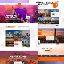 free travel agency template psd