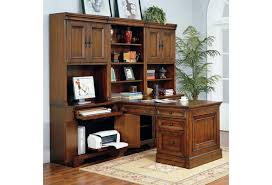 Many prefer to add a hutch on the top of a desk to save on square footage or to keep all of their office items in one centered area. Aspenhome Richmond 34 Inch Credenza Computer Desk And Door Hutch Stoney Creek Furniture Desk Hutch Sets