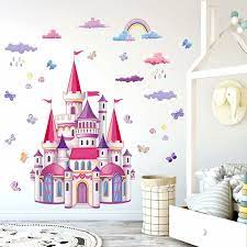 Colorful Castle Wall Decal Rainbow